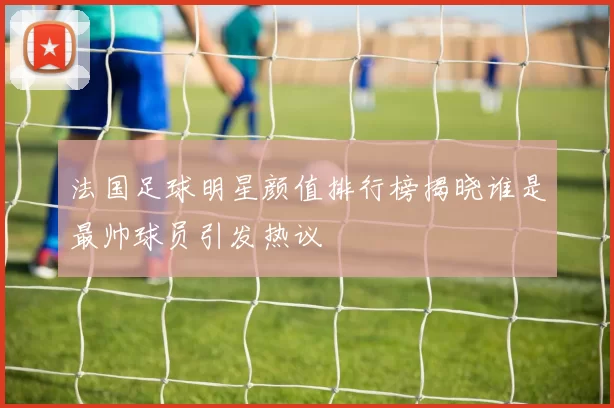法国足球明星颜值排行榜揭晓谁是最帅球员引发热议