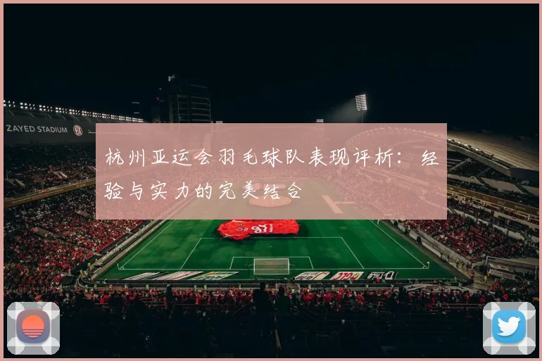 杭州亚运会羽毛球队表现评析：经验与实力的完美结合